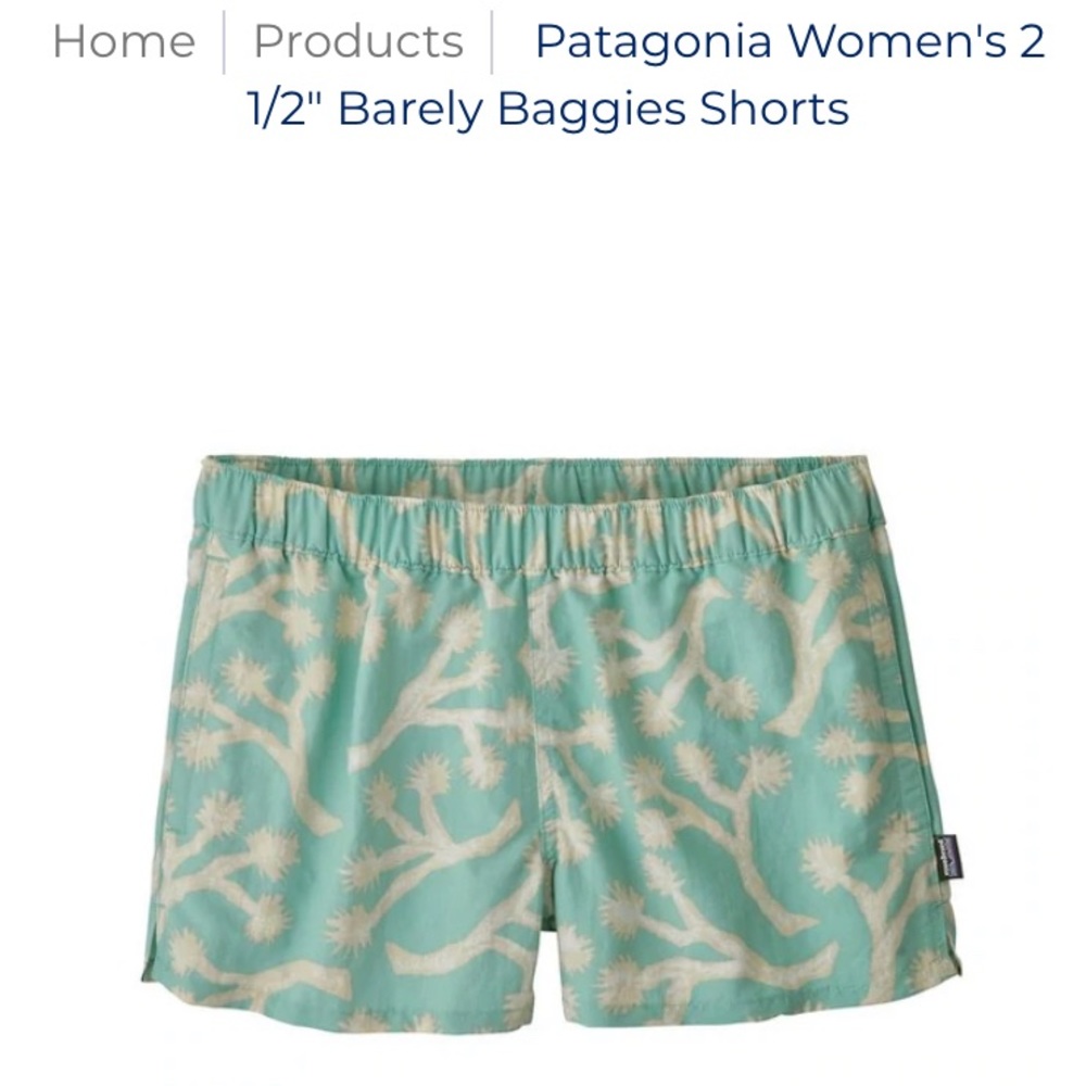 Patagonia Barely Baggies Shorts NWT